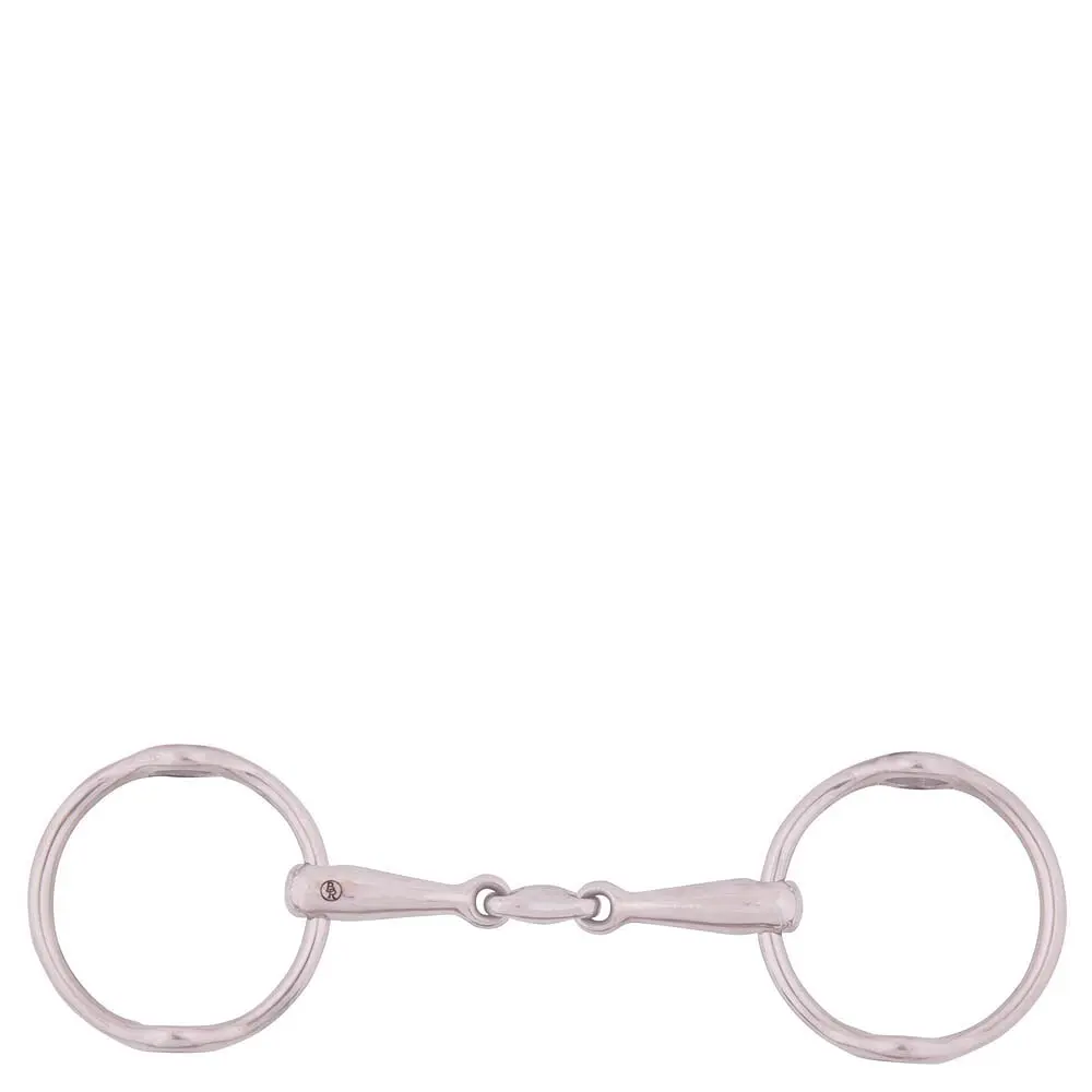 Morso doppio snaffle per cavallo da monta in acciaio inox massiccio BR Equitation