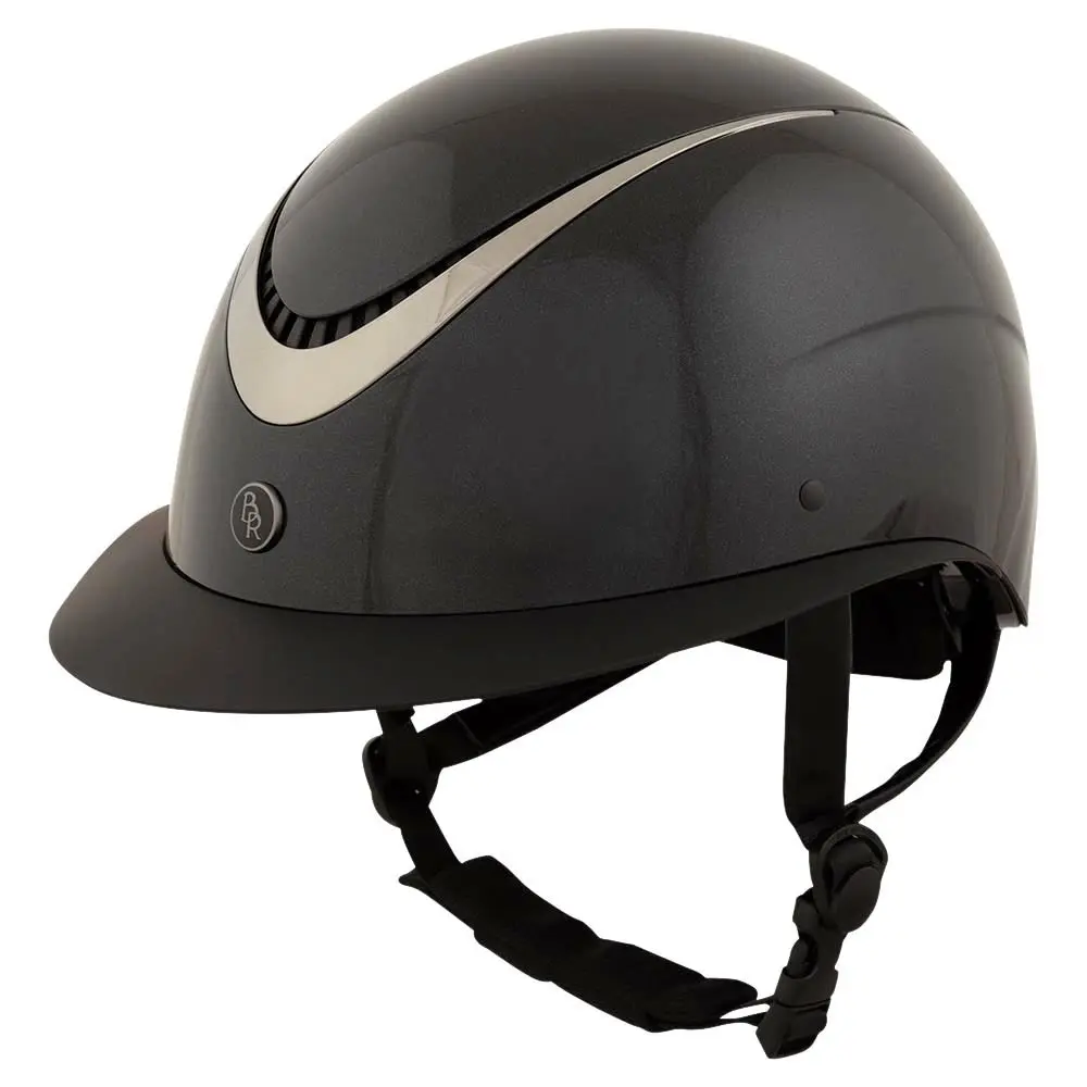 Riding helmet with polo visor BR Equitation Thêta Plus Glossy