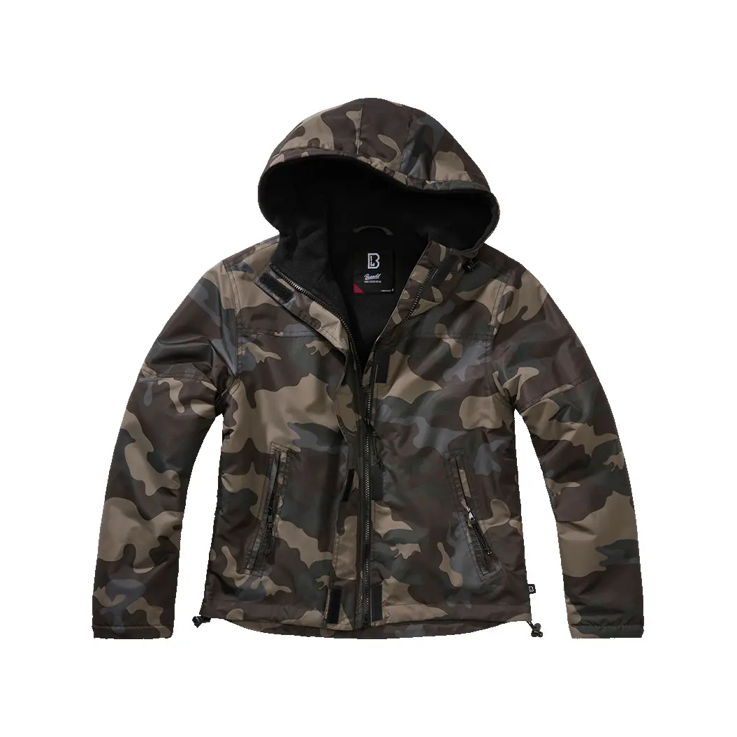 Impermeabile da donna a zip con cappuccio Brandit