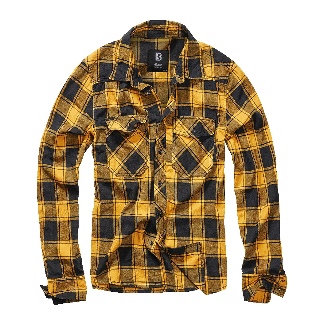 Camicia a quadri a maniche lunghe