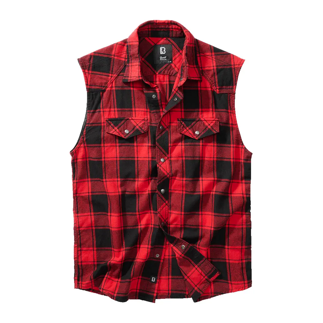 Camicia a quadri senza maniche Brandit