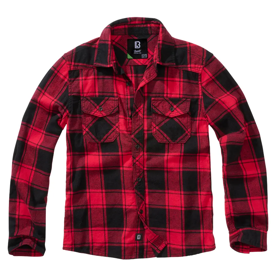 Camicia a quadri a maniche lunghe per bambini Brandit