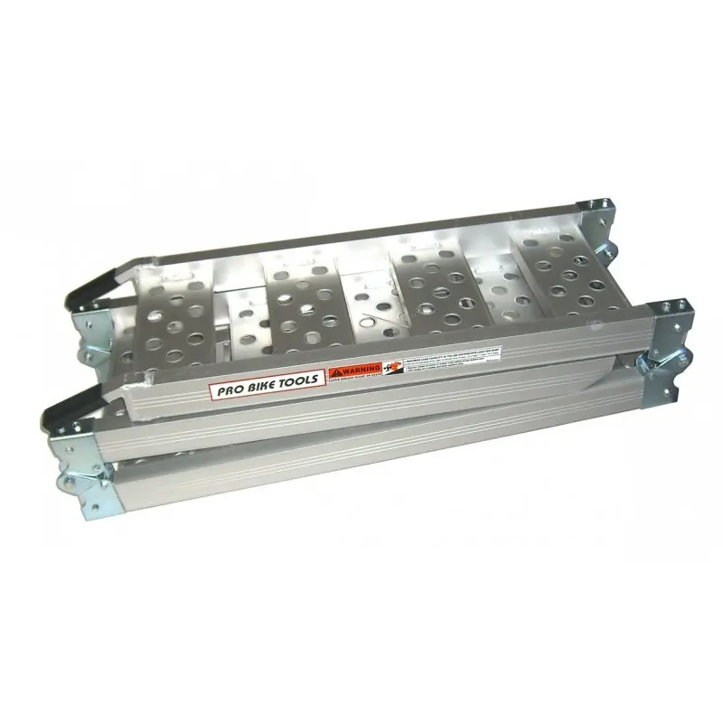 Aluminium-Laderampe dreifaches Ladegewicht Brazoline Pro Bike Tools