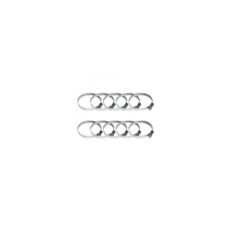 Metallschellen mit Zahnstangen für Motorräder Brazoline Serflex 40 x 60 (x10) - Farbe: Silber
