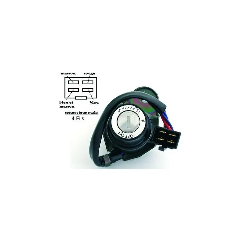 Motorrad-Schlüsselschalter Brazoline Yamaha - Farbe: Schwarz