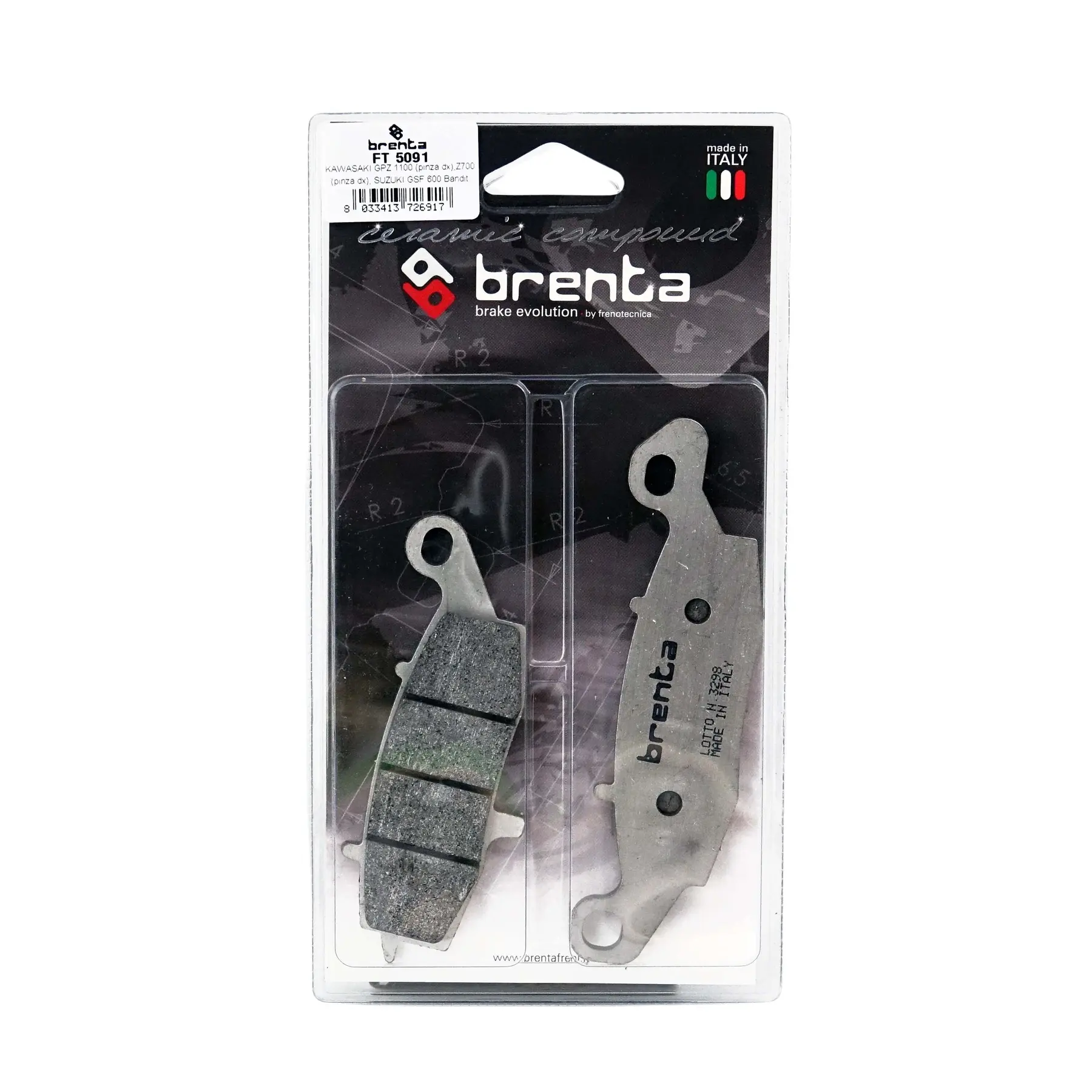 Motorradbremsbelag Keramik Brenta