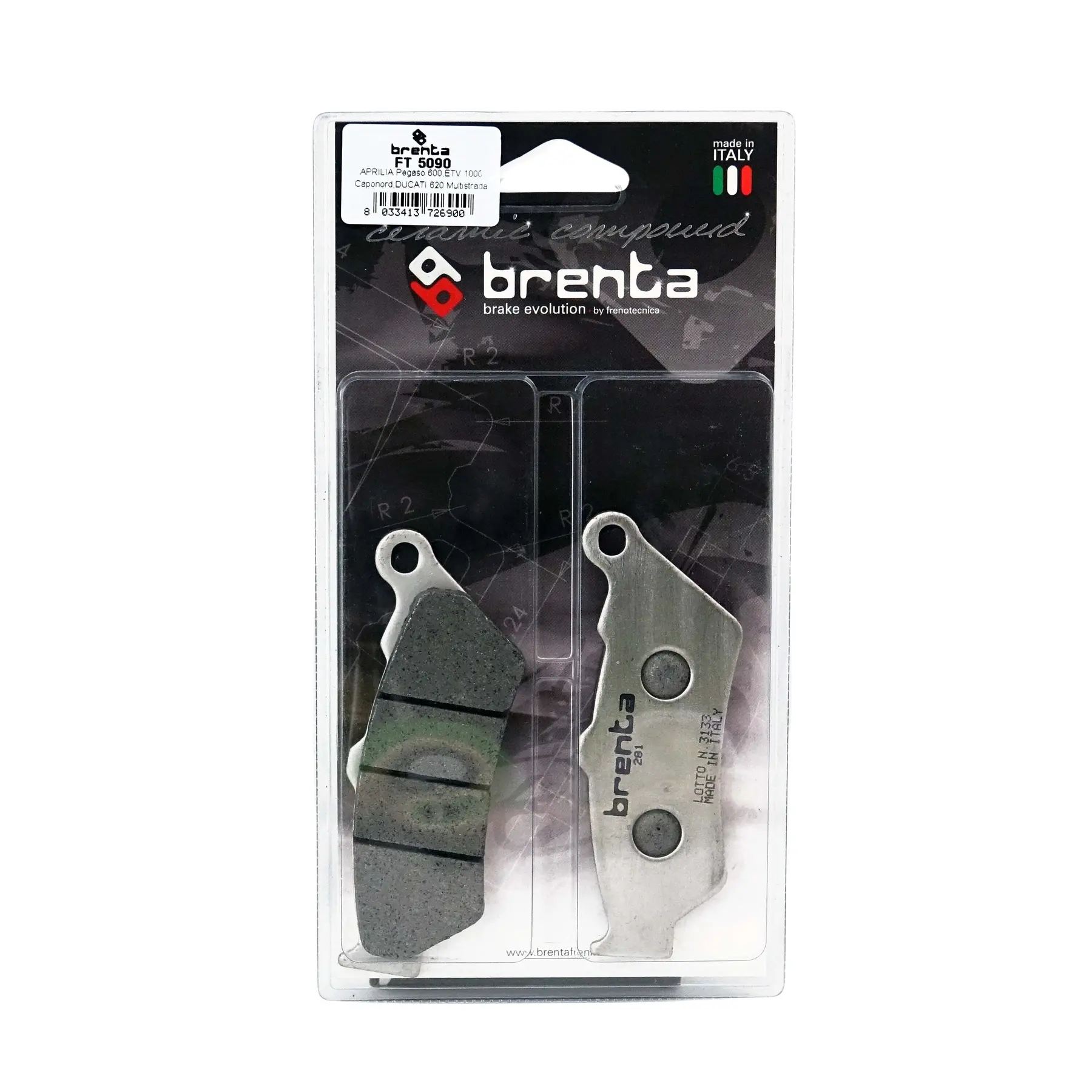Motorradbremsbelag Keramik Brenta