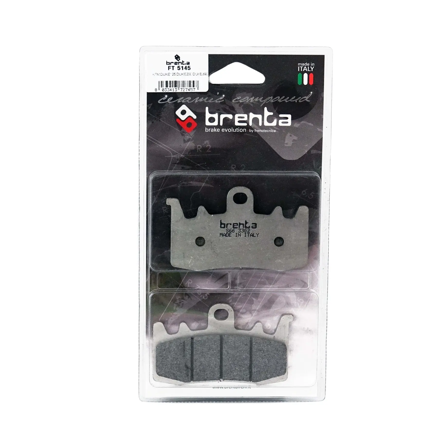 Motorradbremsbelag Keramik Brenta