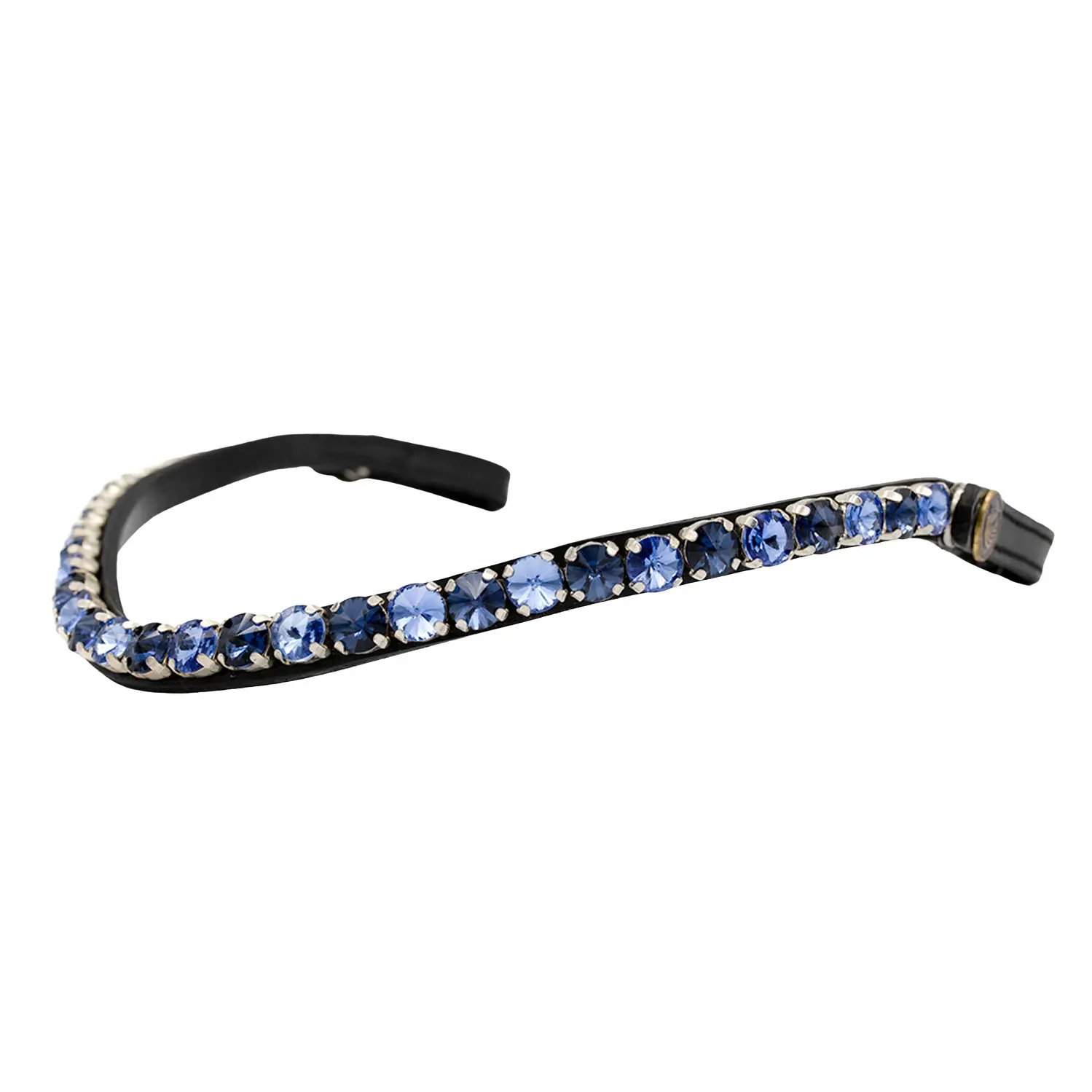 Horse bridle with ice blue pattern Bridlery
