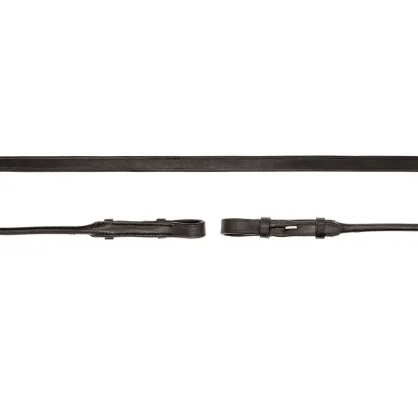 Round-stitched leather bridle reins for horses Bridlery