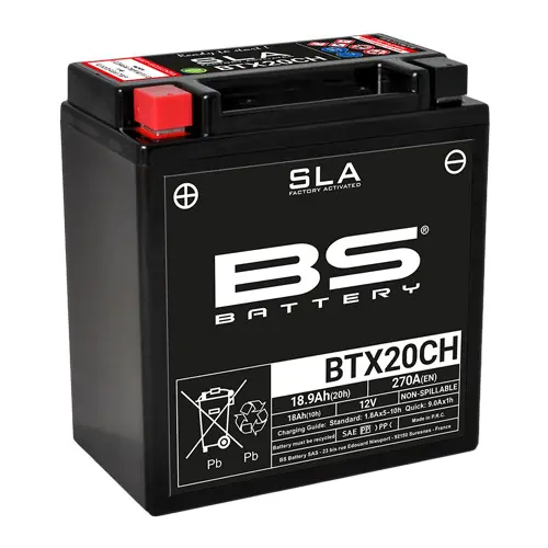 Batteria per moto BS Battery SLA BTX20CH - C (10Hr) - C (20Hr)