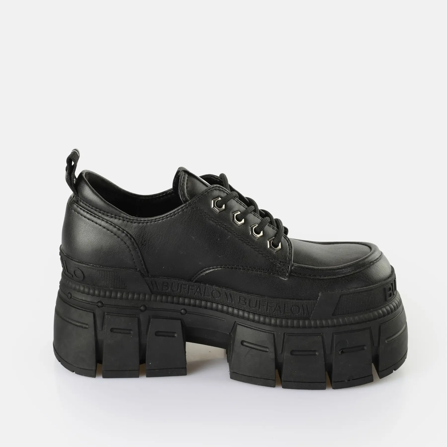 Derbie donna Buffalo Gospher Lace Up Cs - Vegan Nappa