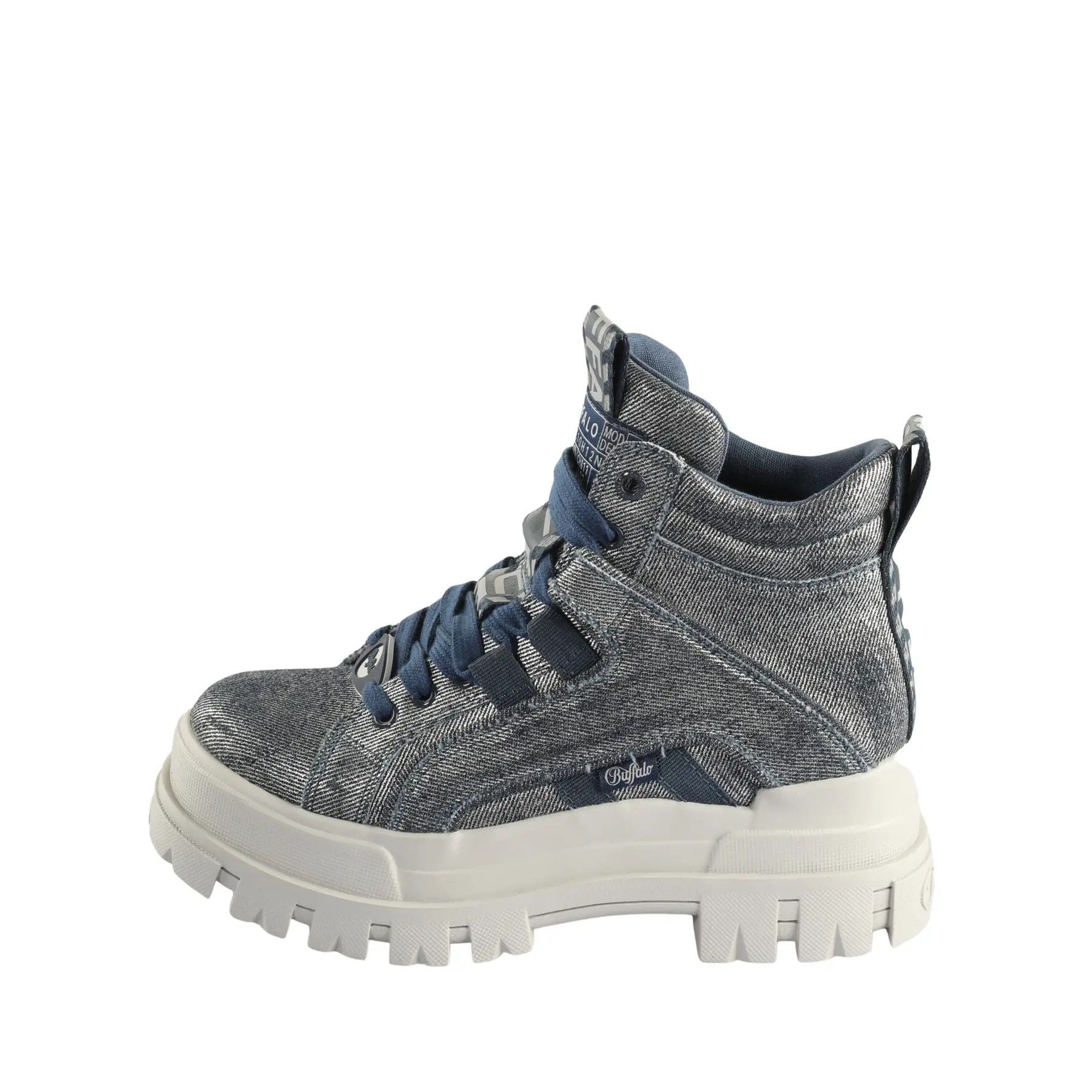 Bottines femme Buffalo Aspha NC Mid - Vegan Denim Bottines femme Buffalo Aspha NC Mid - Vegan Denim
