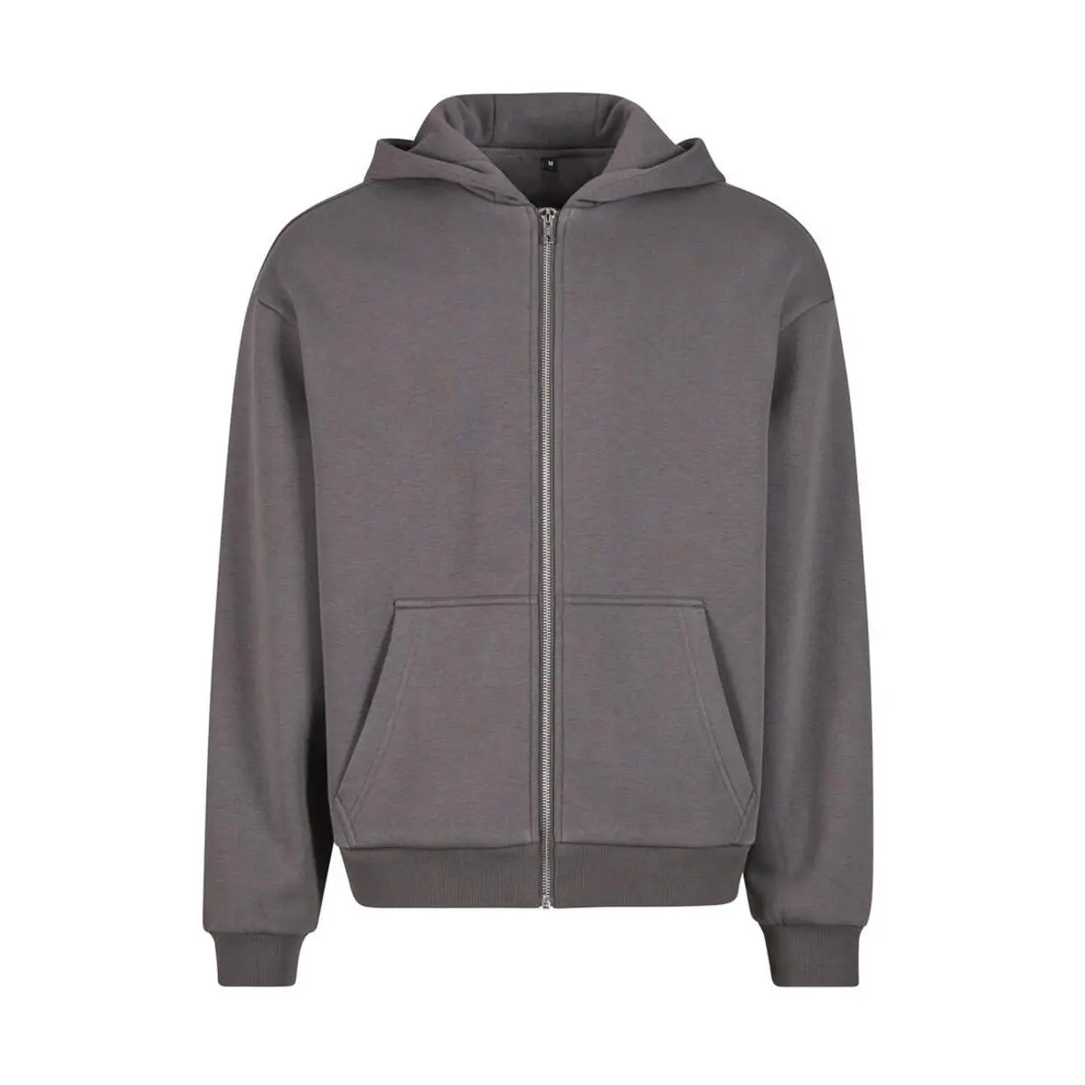 Flauschiger Kapuzenpullover mit Reißverschluss Build Your Brand