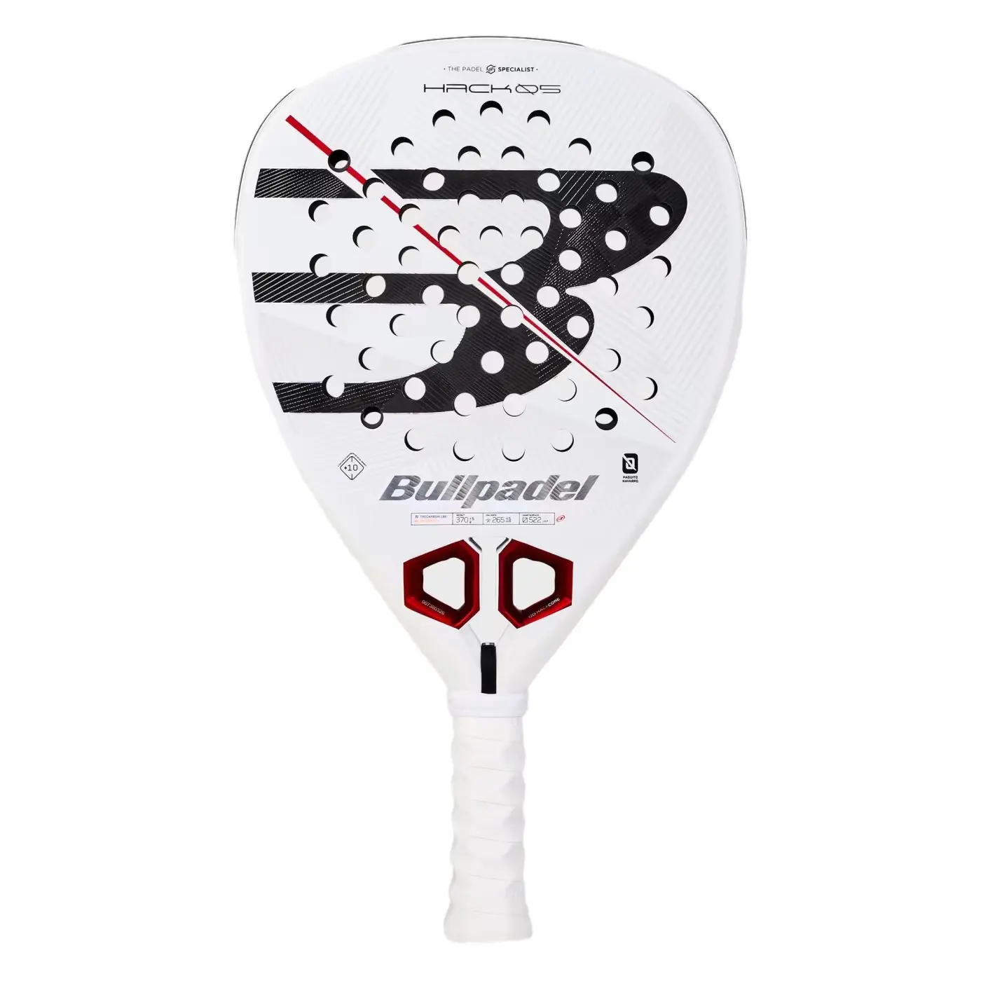 Bullpadel Weiß Hack 05 27 Padelschläger Vollflächig - Image 2