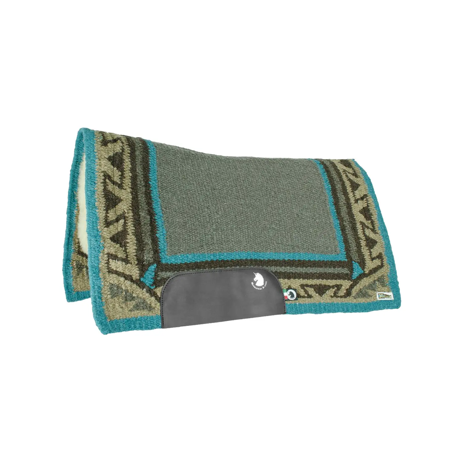 Quilted saddle pad for horse Burioni Show