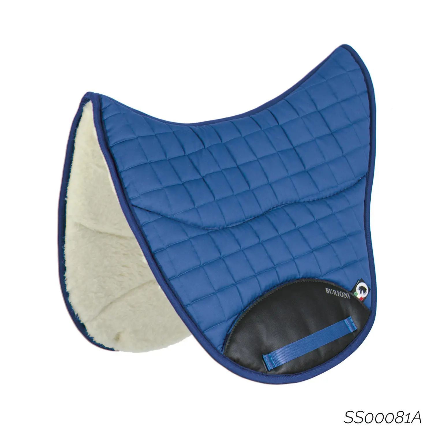 Cotton and wool saddle pad for horse Burioni Endurance