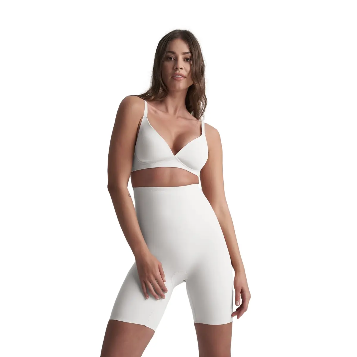 Bye Bra Women's Blanc High-Waisted Sculpting Shorts For