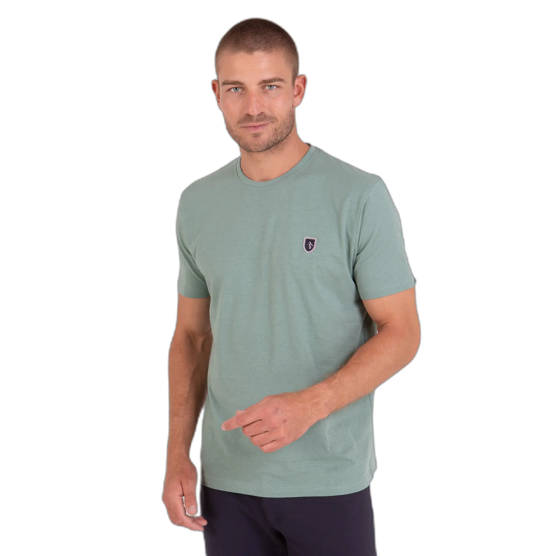 T-Shirt aus Baumwolle und Leinen Camberabero