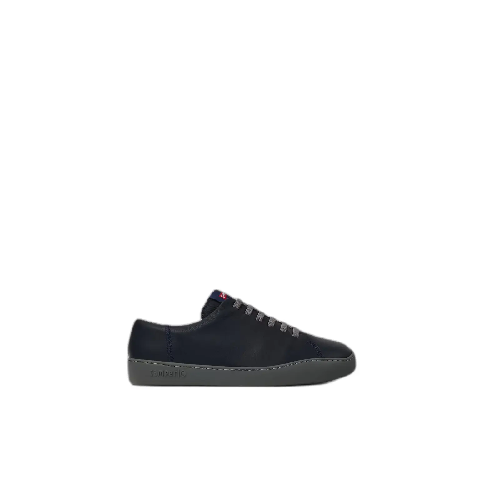 Camper Men's Noir Leather Trainers Peu Touring