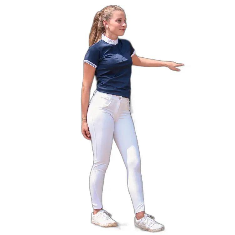 Women's mid grip riding pants Canter Cassis