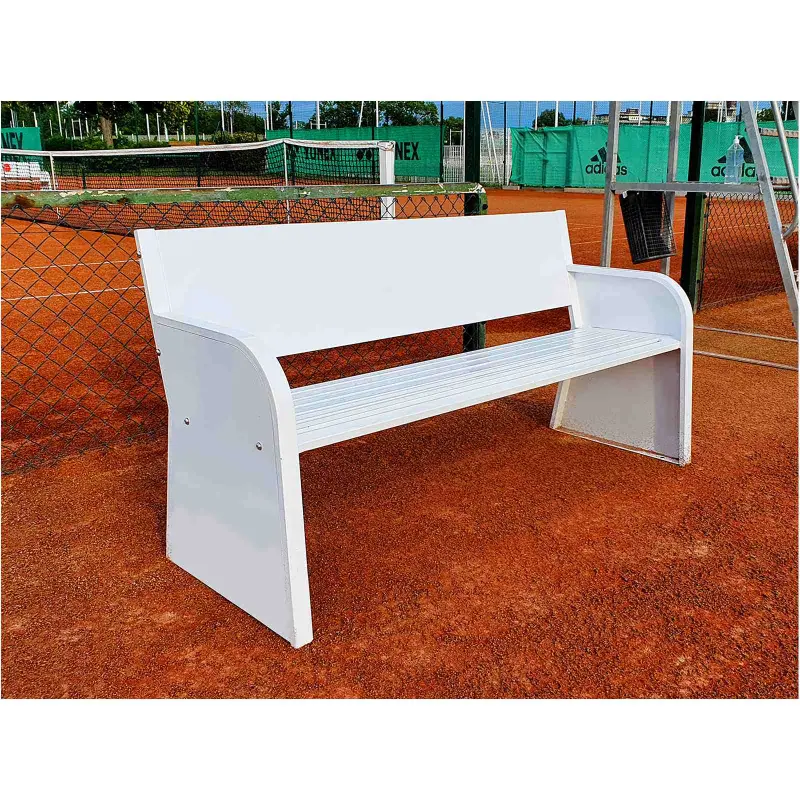 Tennisbank Stahl Werbung Carrington