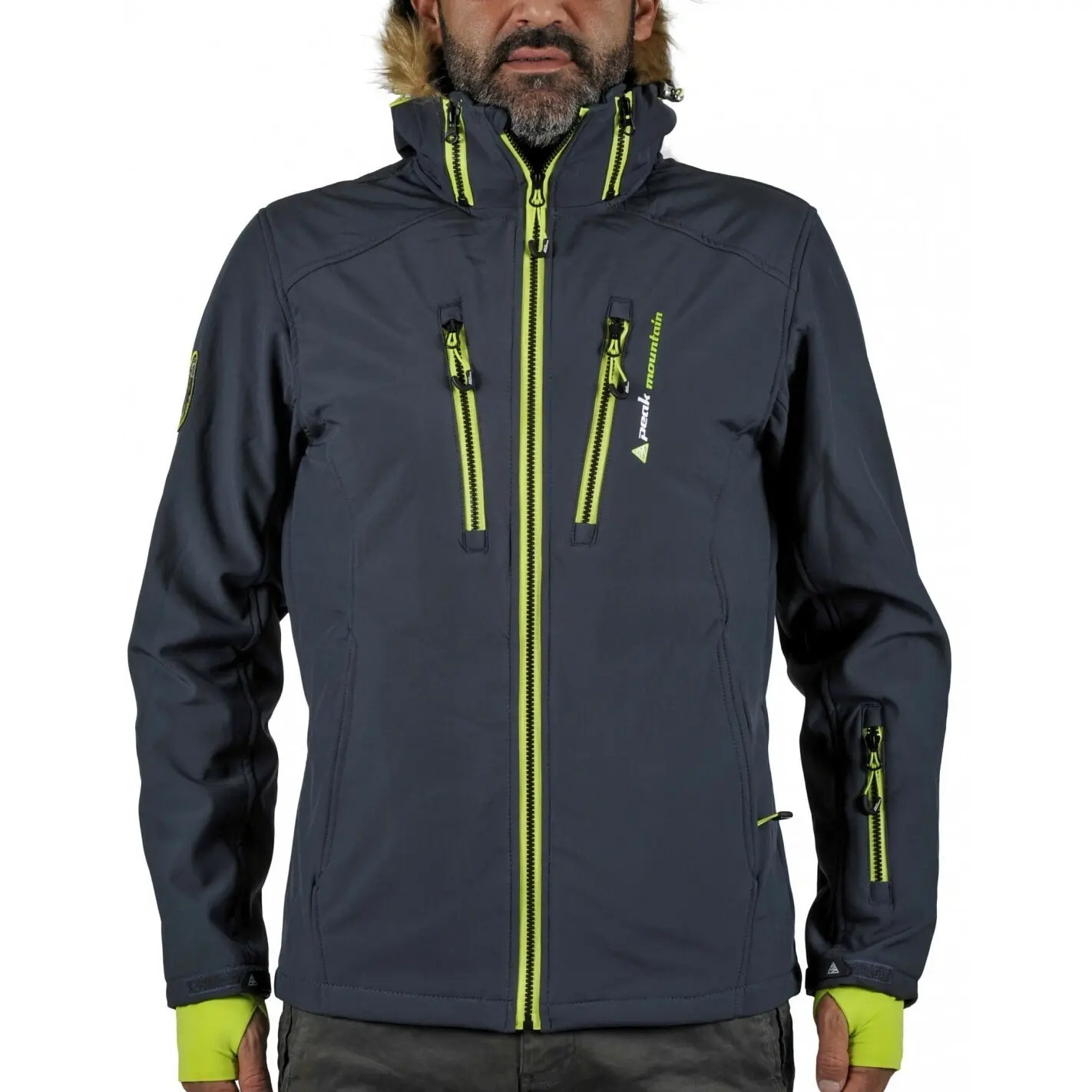Giacca softshell con pelliccia sintetica Peak Mountain Casada
