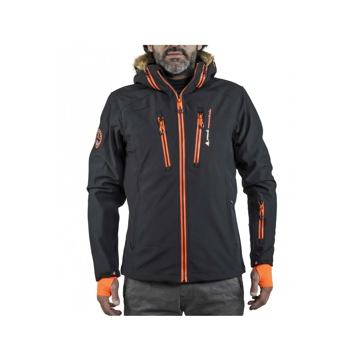 Giacca softshell con pelliccia sintetica Peak Mountain Casada