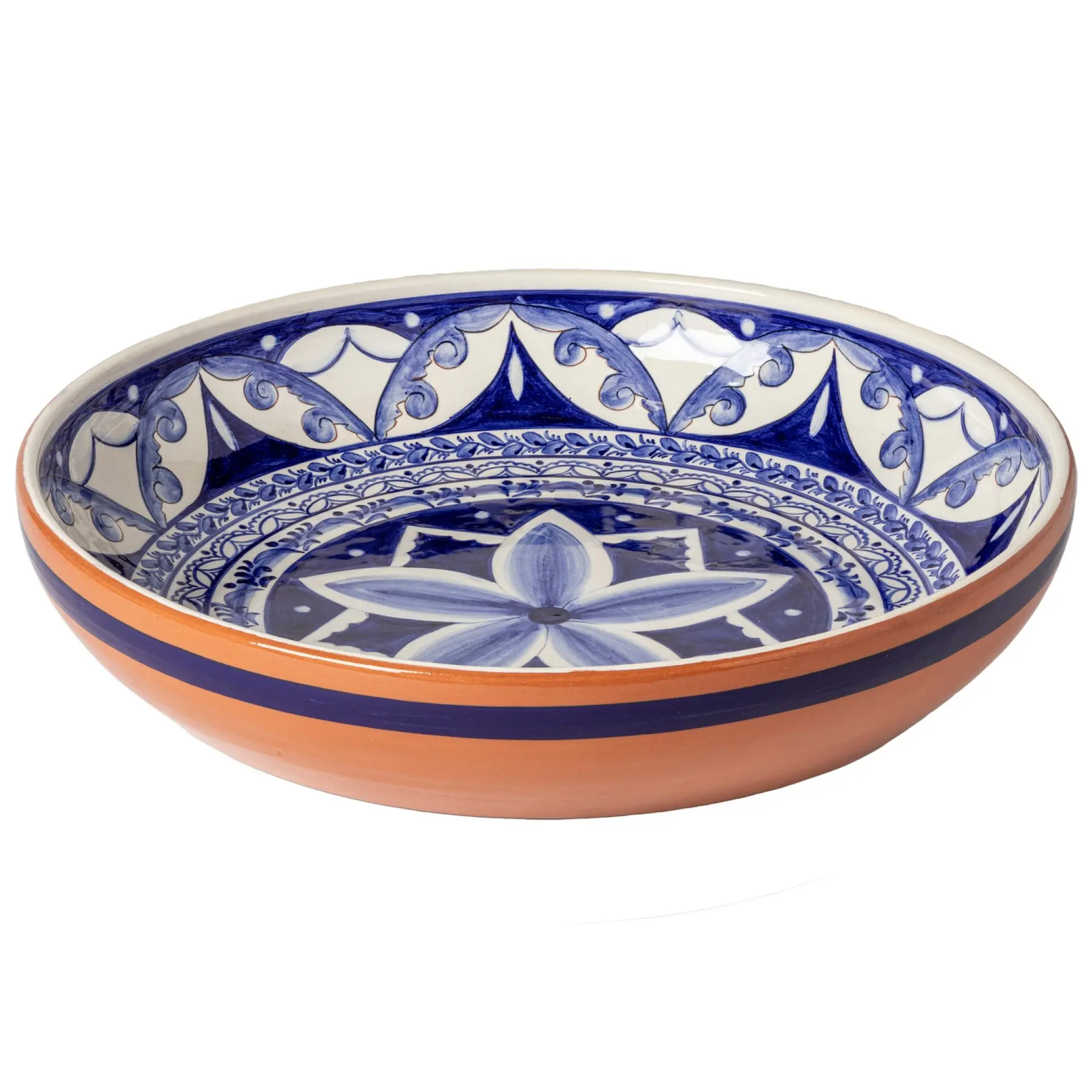 Costa Nova Unisex Bleu Centre De Table Rond Alentejo Terracotta