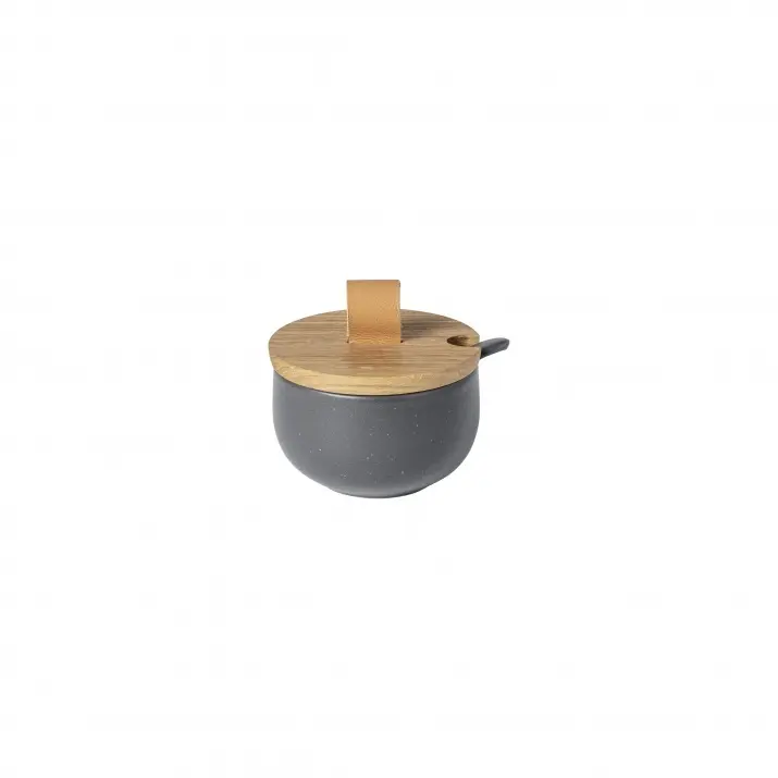 Sucrier avec couvercle en bois et cuillère Costa Nova Pacifica Sucrier avec couvercle en bois et cuillère Costa Nova Pacifica
