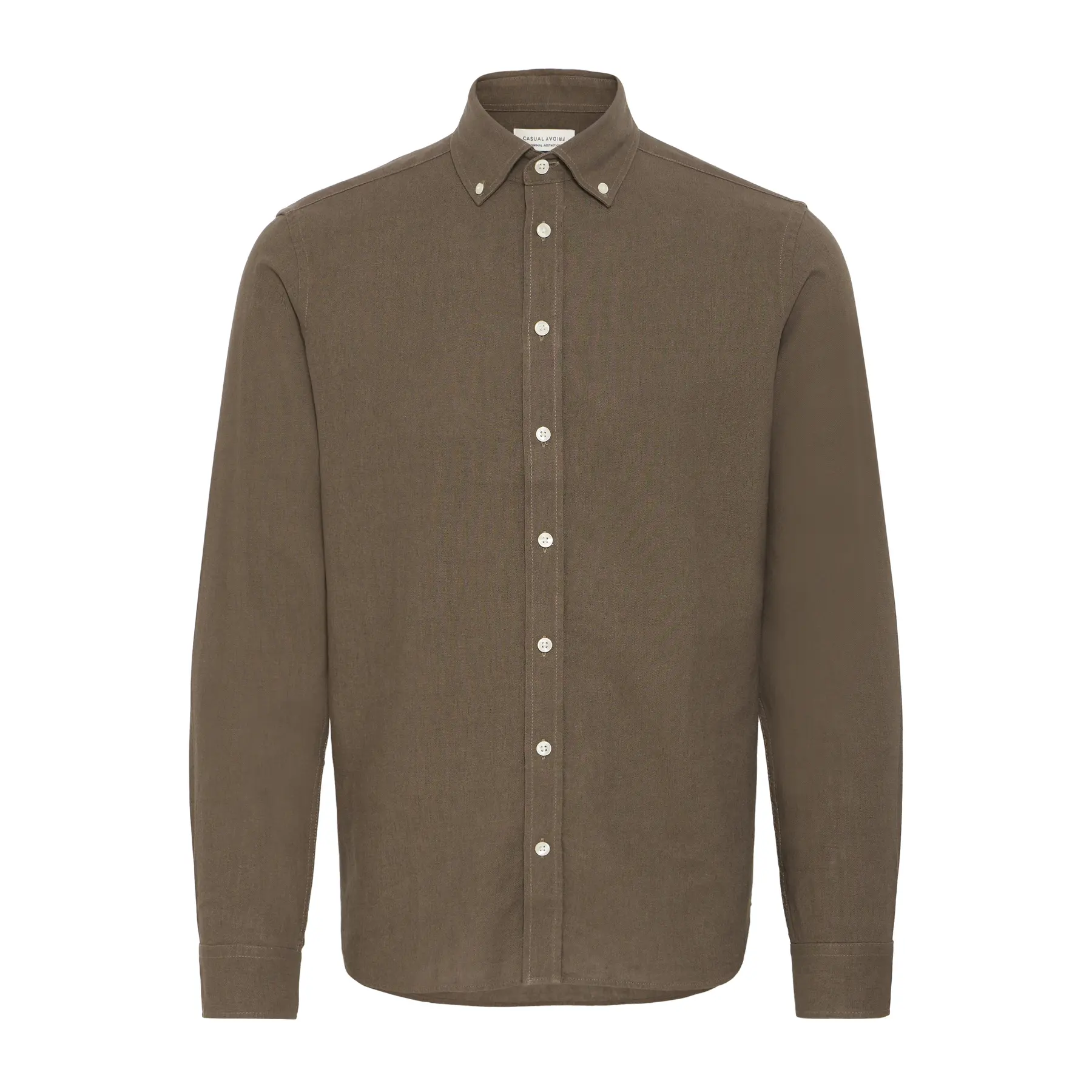 Langärmliges Hemd aus Mischleinen Casual Friday Hanes