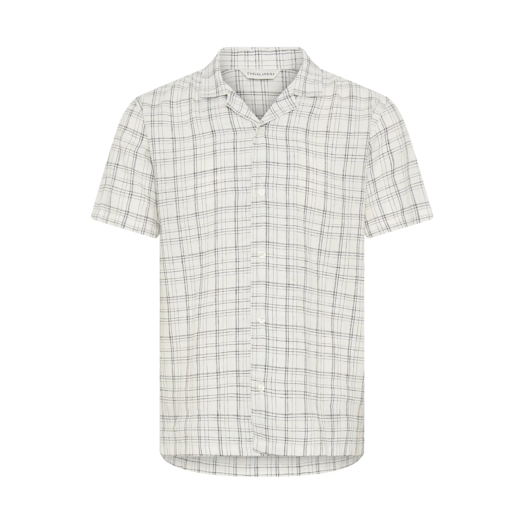 Karierte Leinenbluse Casual Friday CFReine