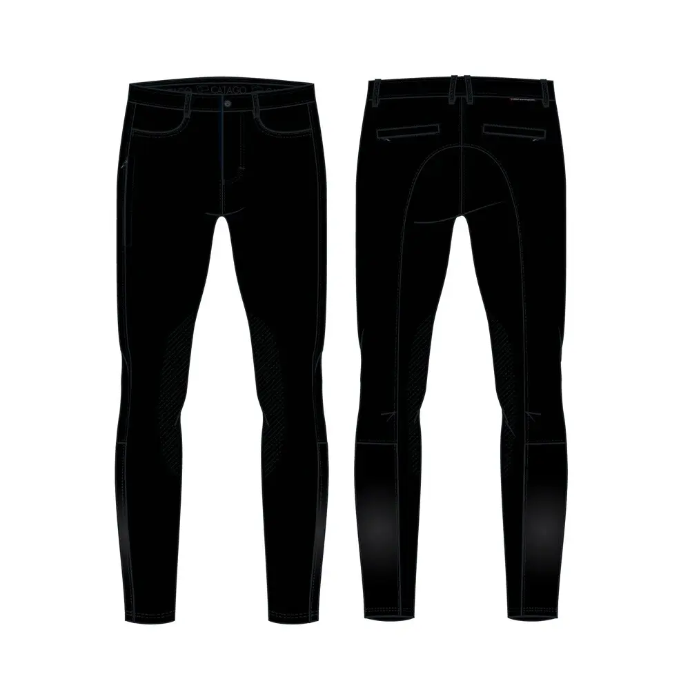 Riding pants with knee pad Catago Raven