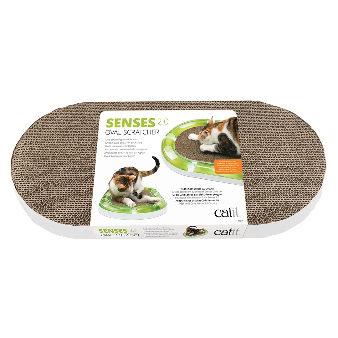 Griffoir pour chat ovale en carton Catit