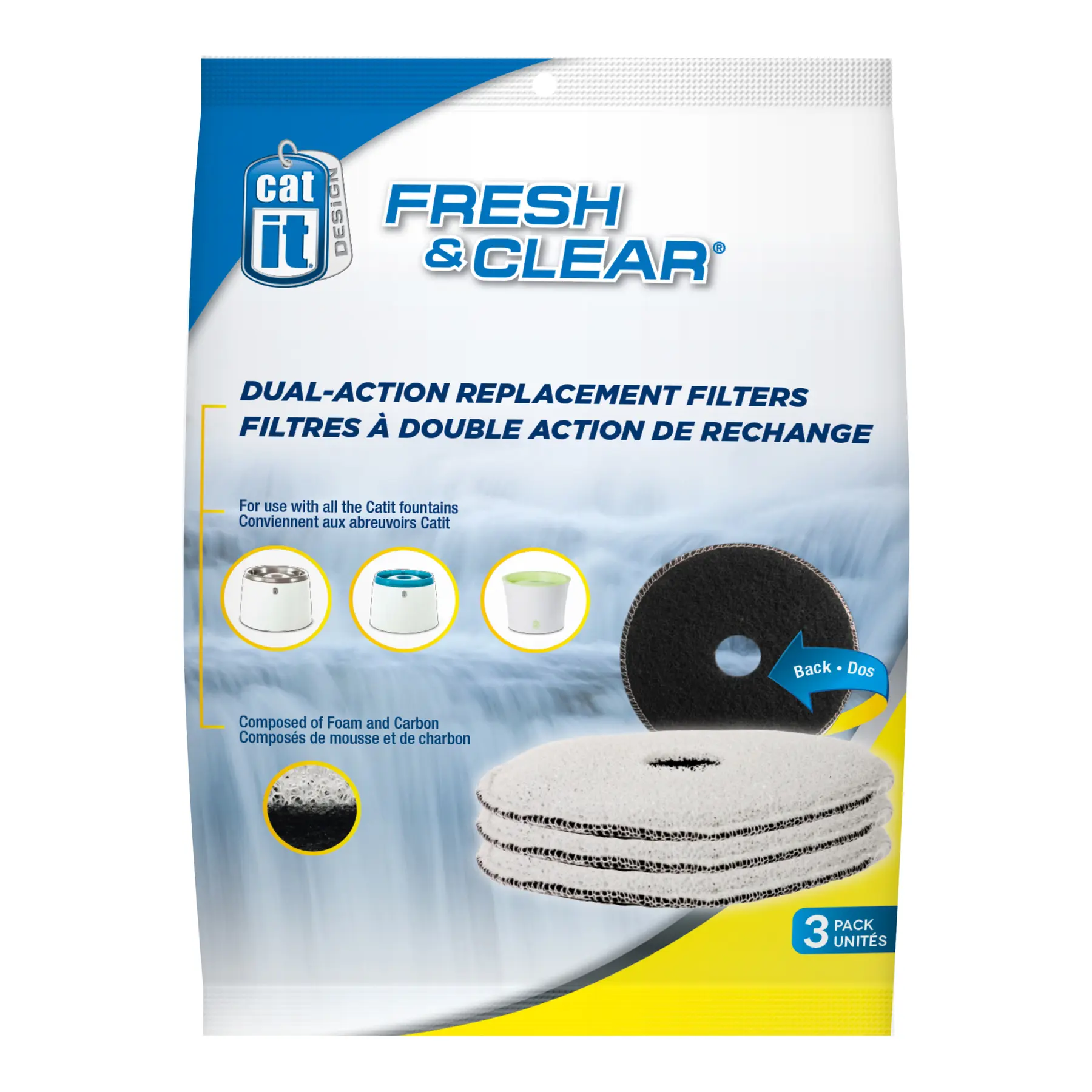 Filtri per fontana per gatti Catit Fresh&Clear (x3)