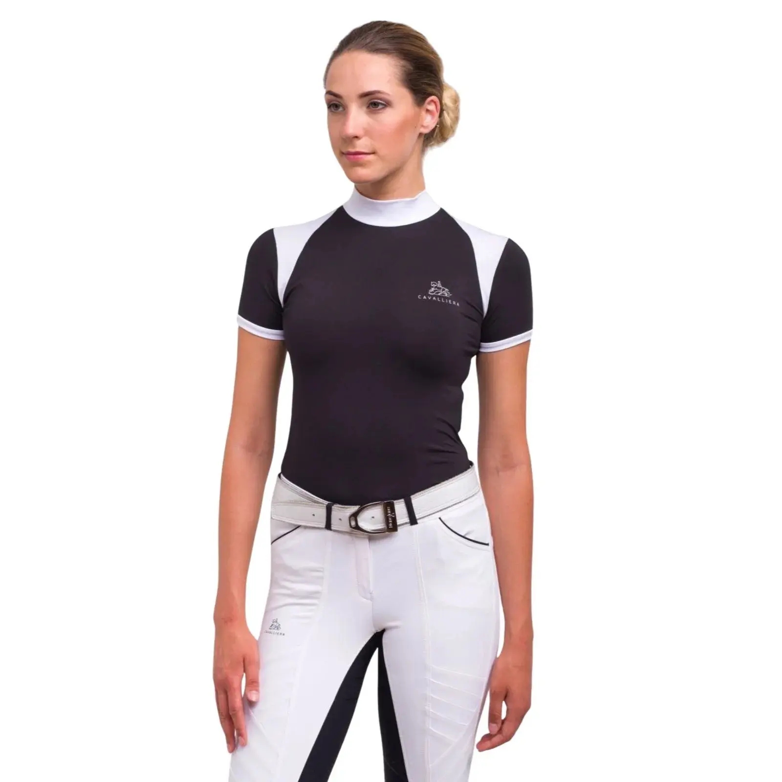 Women's Competition Technical Polo Cavalliera Black Jack