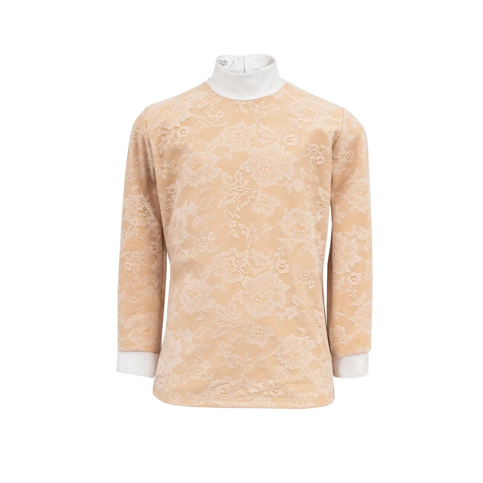 Girl's long-sleeved riding polo shirt Cavalliera Pure Lace