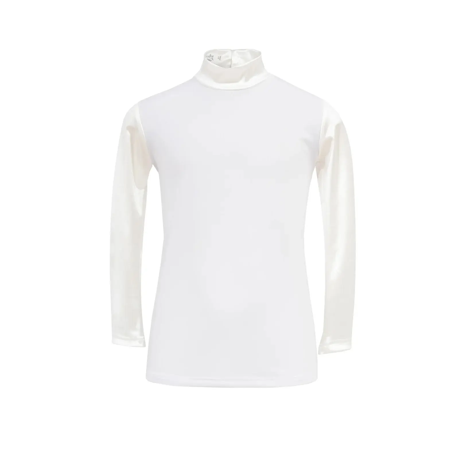 Girl's long-sleeved riding polo shirt Cavalliera Gilded