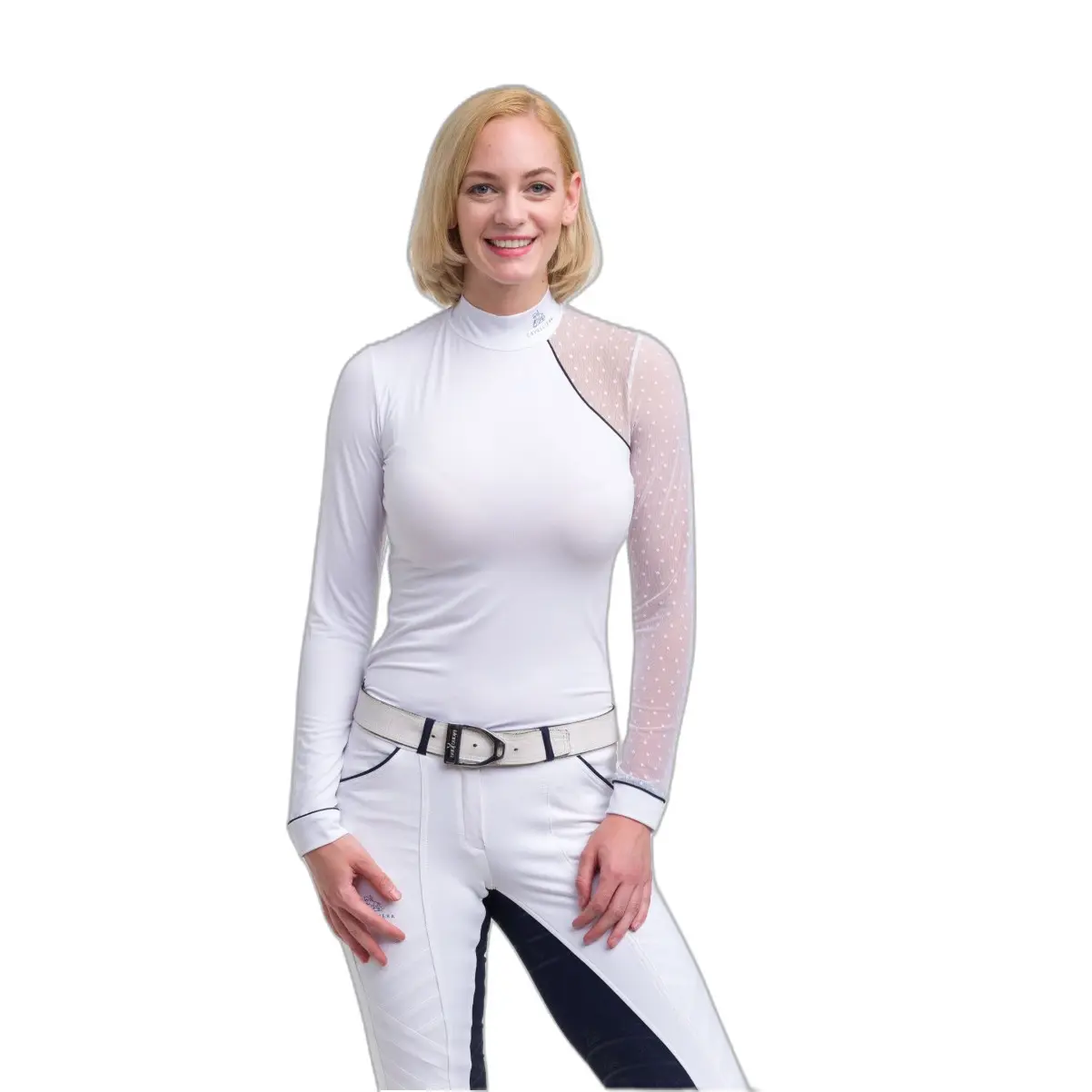 Polo da equitazione a maniche lunghe da donna Cavalliera Modern