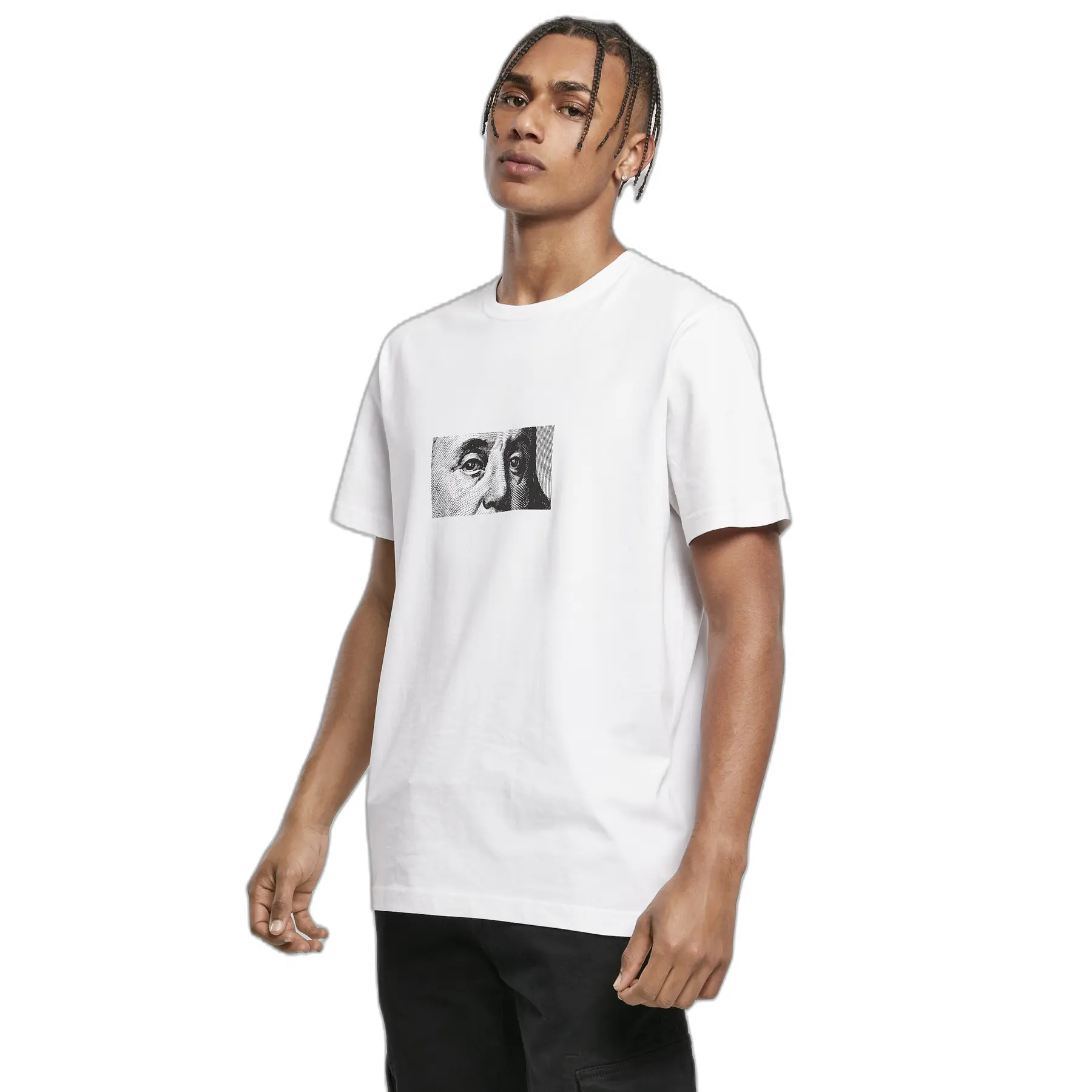 Urban Classics Heren Tshirt -S- Watch it grow Wit/Zwart