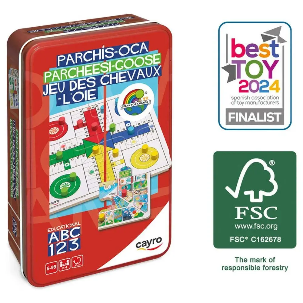 Reisespiele Gesellschaftsspiele Cayro Parcheesi & Goose