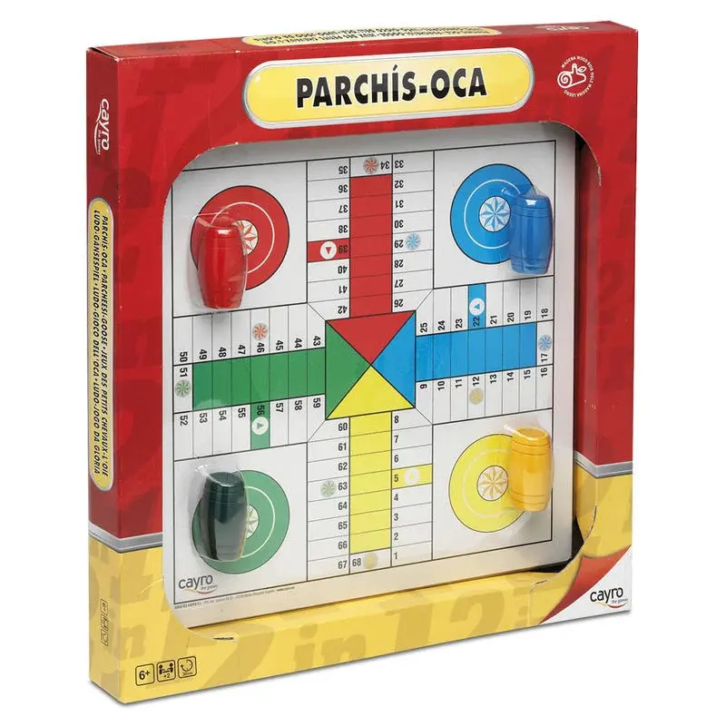 Jeux de société plateau de jeu de l'oie en bois Cayro Jeux de société plateau de jeu de l'oie en bois Cayro