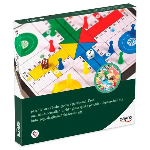 Jeux de société Jeu de Parcheesi magnétique et de l'oie Cayro Jeux de société Jeu de Parcheesi magnétique et de l'oie Cayro