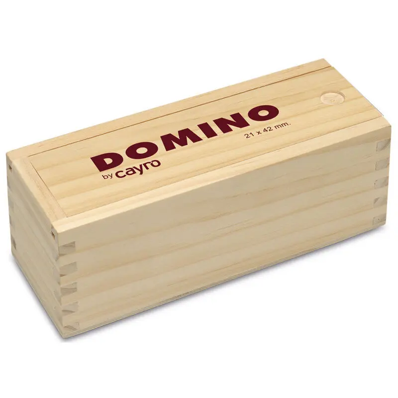 Gesellschaftsspiel Domino Holzbox Methacrylat Cayro