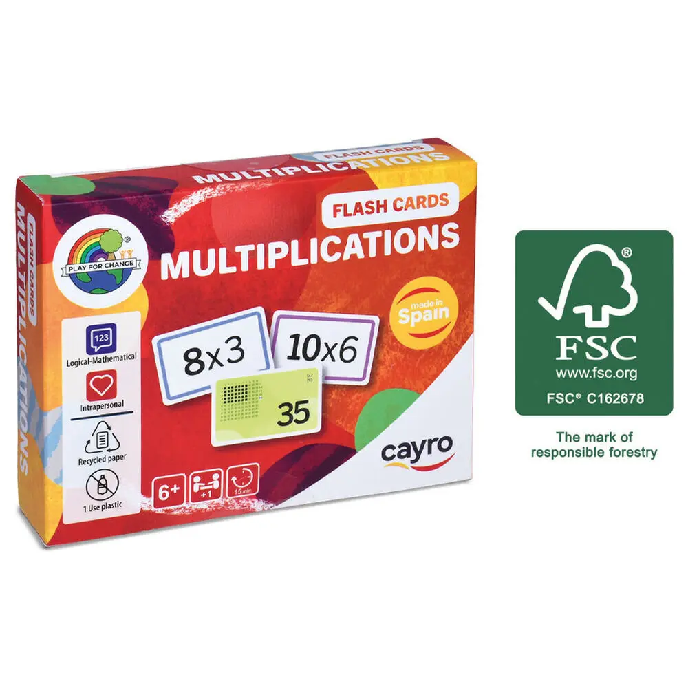 Jeux éducatifs Cayro Flash Cards Multiplications Jeux éducatifs Cayro Flash Cards Multiplications