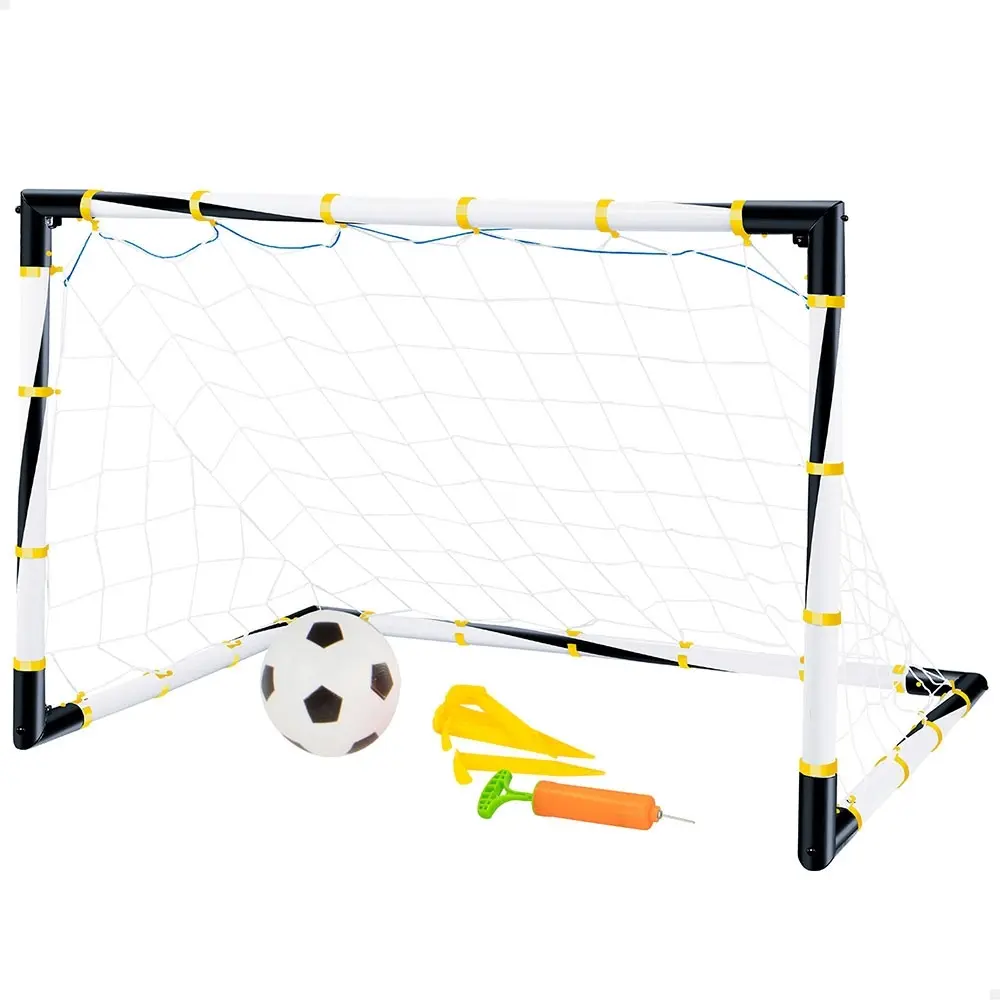 Set aus faltbarem Fußballtor, Ball und Aufblasvorrichtung CB Toys