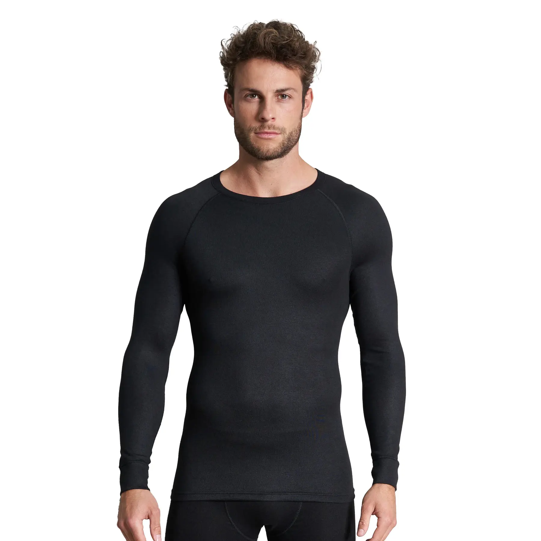 Einfarbiges Langarm-T-Shirt Ceceba