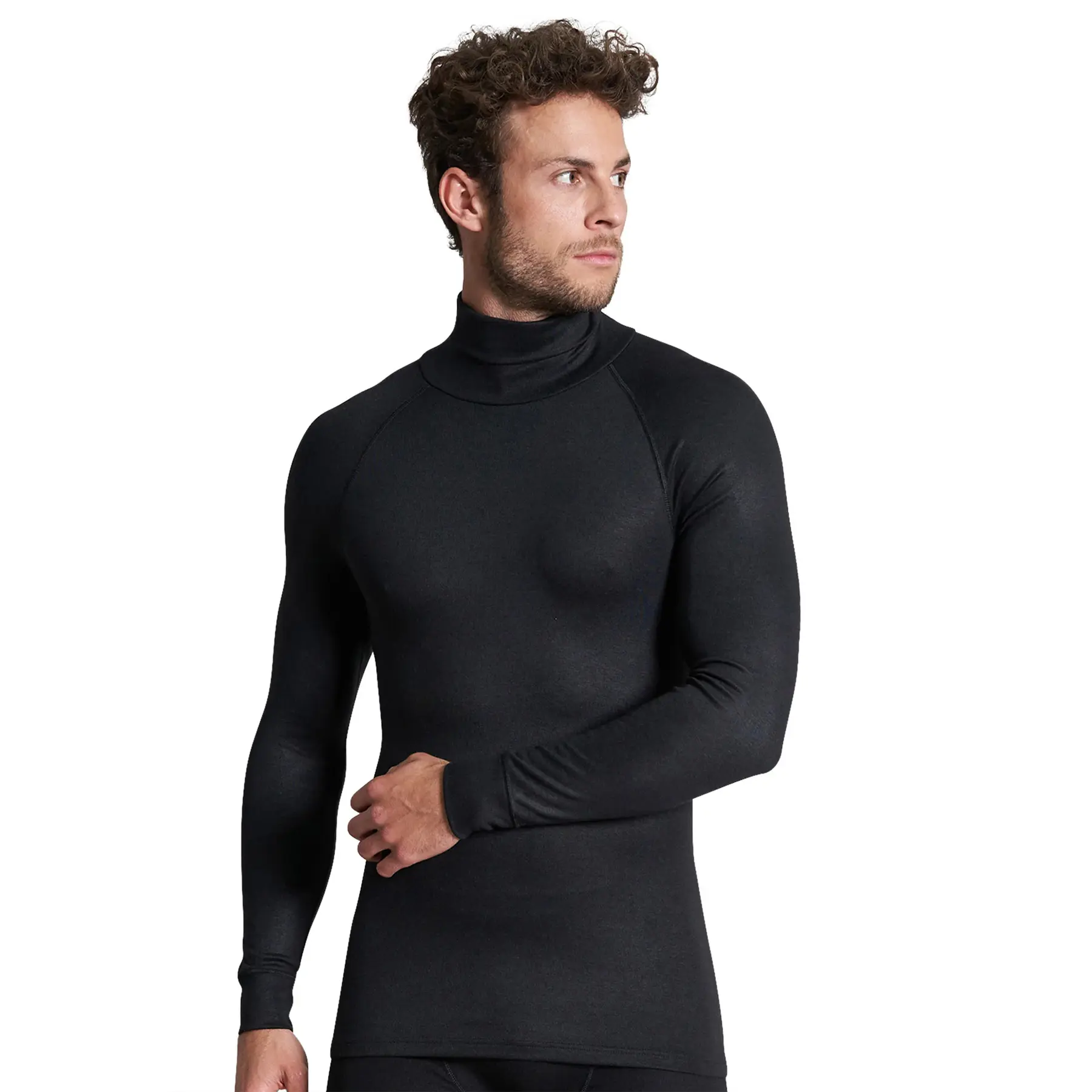 Einfarbiges Langarm-T-Shirt Ceceba