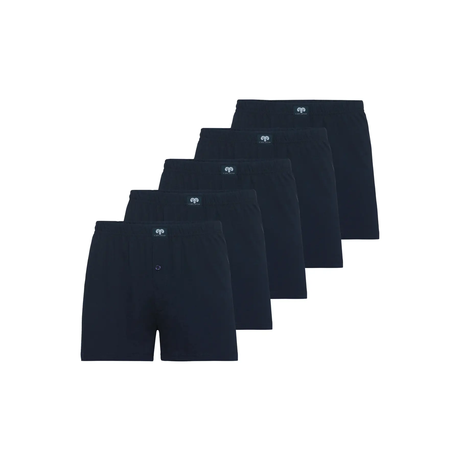 Einfarbige Boxershorts Ceceba (x5)