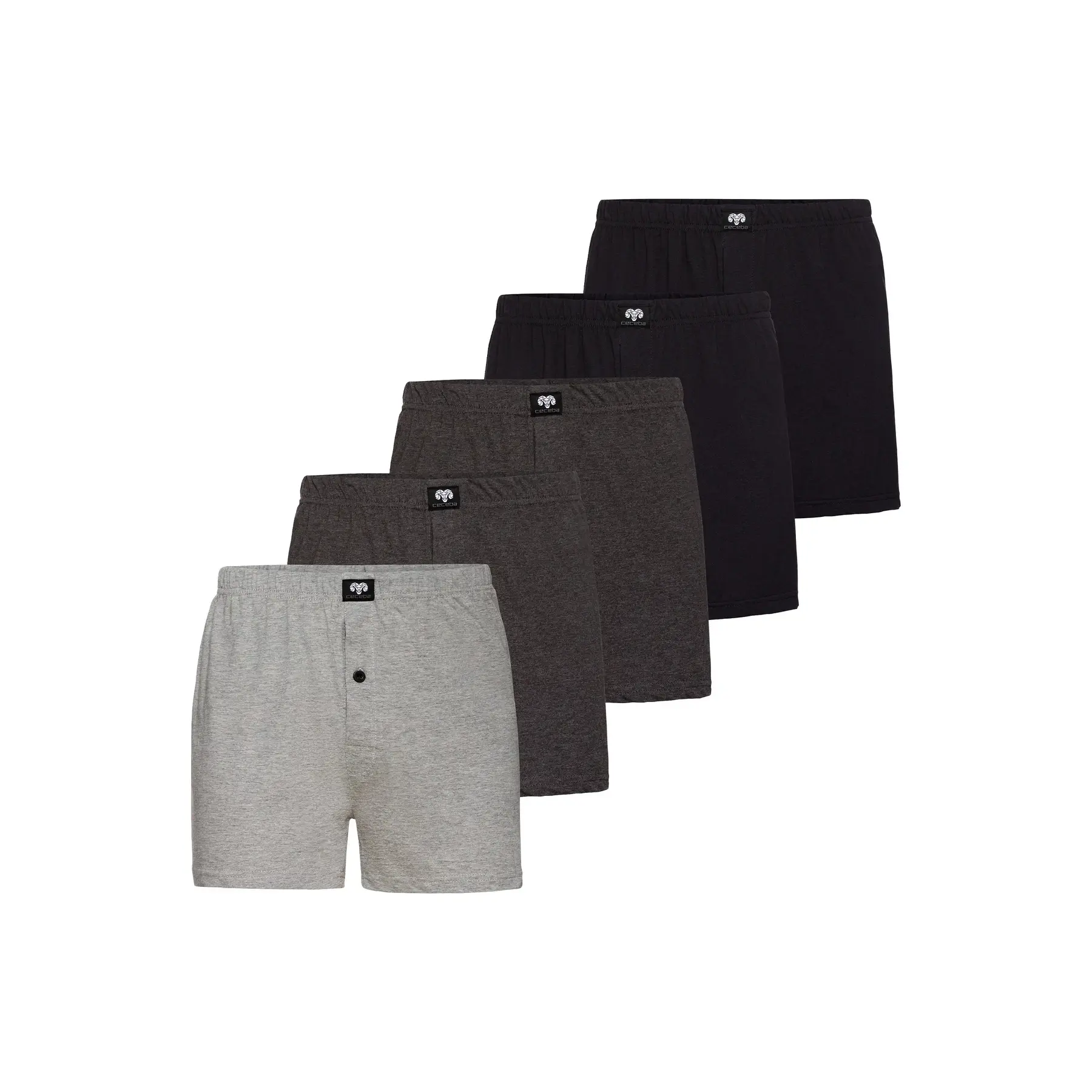 Einfarbige Boxershorts Ceceba (x5)